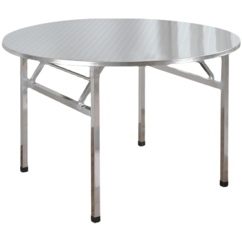 不锈钢连体折叠餐桌